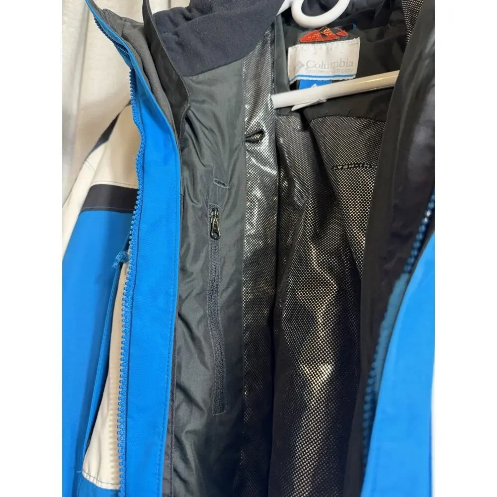 Columbia Whirlibird Interchange Omni-Heat Jacket Blue White Black Men’s L - Picture 5 of 16